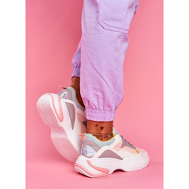 PS1 Calçados Esportivos Femininos Colorido Rosa Pinner branco multicolorido 3