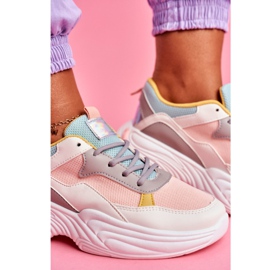 PS1 Calçados Esportivos Femininos Colorido Rosa Pinner branco multicolorido 5