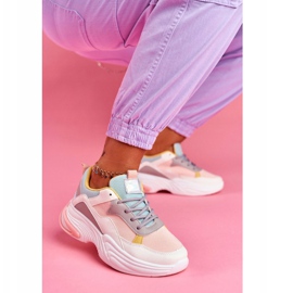PS1 Calçados Esportivos Femininos Colorido Rosa Pinner branco multicolorido 4
