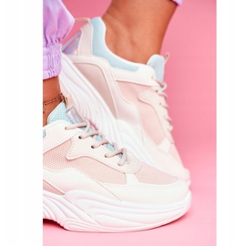 PS1 Calçados esportivos femininos colorido bege pinner branco 1