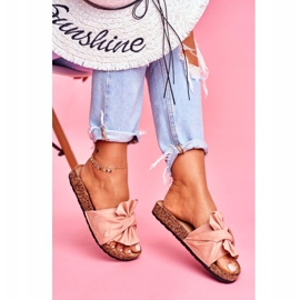 PS1 Chinelos femininos com laços de felis em cortiça bege 2 PS1 Chinelos femininos com laços de felis em cortiça bege 2