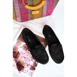 BUGO Mocassins femininos camurça preto velucci 2