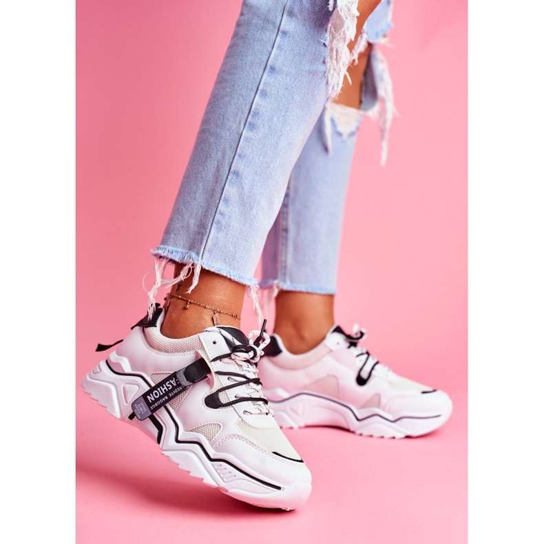 BUGO Calçado desportivo feminino branco Elenis preto 2