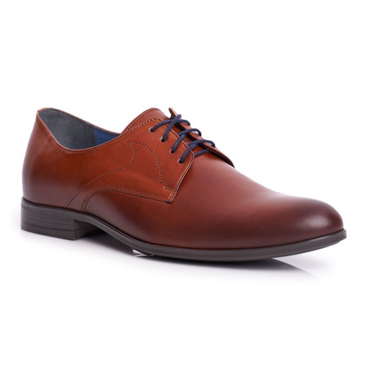Sapatos Brogues Masculinos Casual Couro Nikopol Marrom 1735 aC40 castanho 1