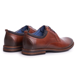 Sapatos Brogues Masculinos Casual Nikopol Couro Marrom 1726 2