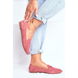 BUGO Mocassins camurça CH-1M6 rosa laveria feminino 1