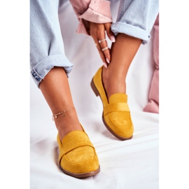 SEA Brogues feminino camurça amarelo Cintra 2