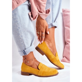 SEA Brogues feminino camurça amarelo Cintra 1
