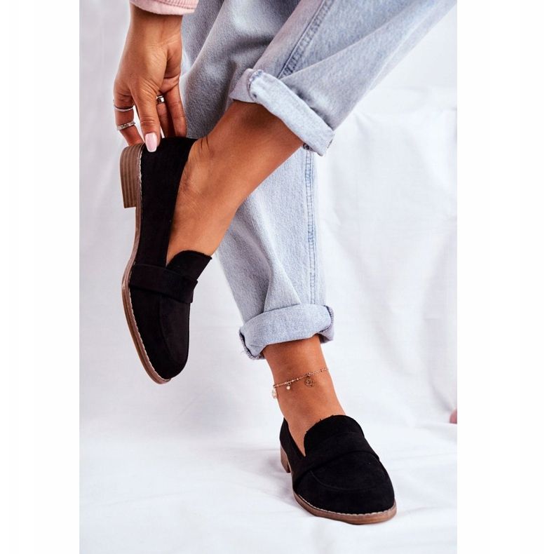 Sapatos femininos pretos de camurça Cintra 1