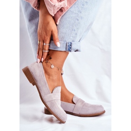 SEA Brogues feminino camurça cinza Cintra 1