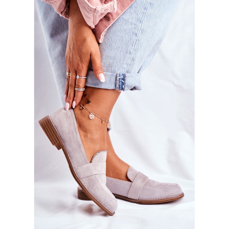 SEA Brogues feminino camurça cinza Cintra 1