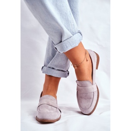 SEA Brogues feminino camurça cinza Cintra 2