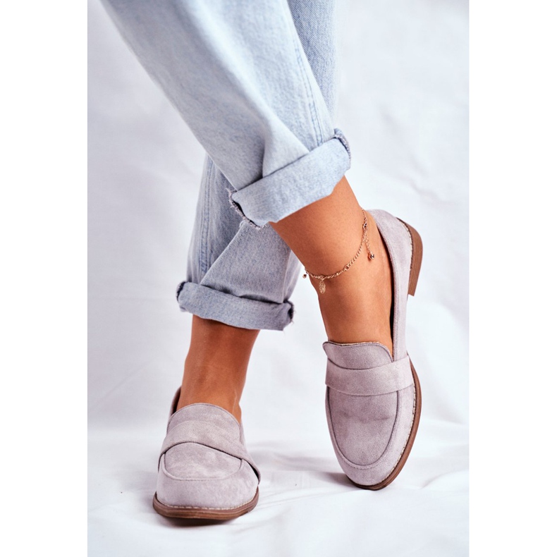 SEA Brogues feminino camurça cinza Cintra 2