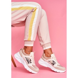 SEA Calçados esportivos femininos glitter bege paloma 2