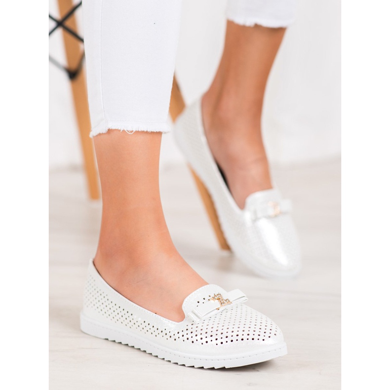 Weide Senhores Openwork Com Ornamento branco 1