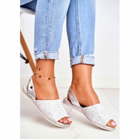 Sandálias Flat feminino Sergio Leone Silver SK030 cinza 1