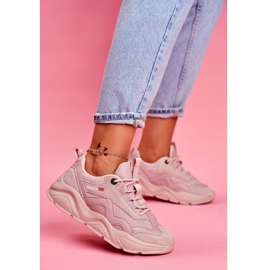 Sapatos esportivos femininos, tênis Big Star rosa FF274960 1