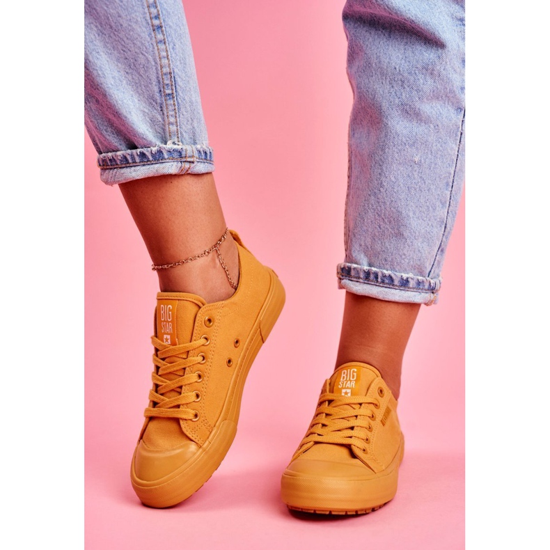 Tênis feminino Big Star Amarelo FF274A086 1