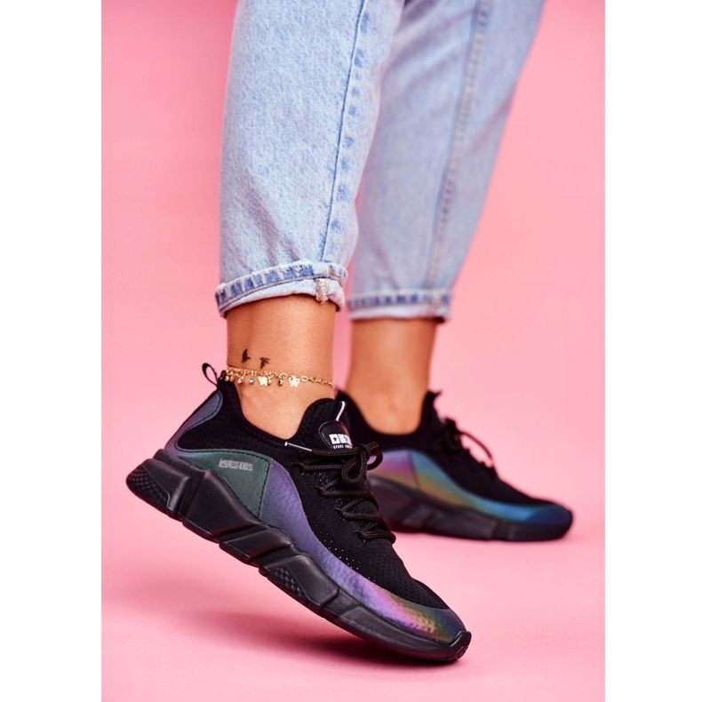 Sapatas esportivas femininas Big Star pretas FF274A053 preto 1