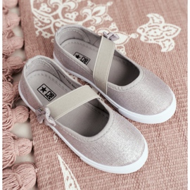EVE Tênis infantil Ballerinas Silver Bianka cinza 2