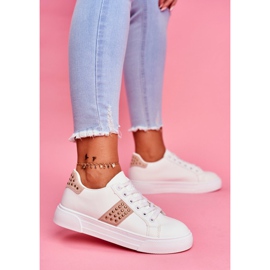 ADY Bandas de tênis esportivo feminino branco e bege 2