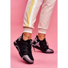 SEA Sapatos esportivos femininos com zíper e punho preto cinza Terfin 1