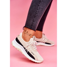 BUGO Calçados Esportivos Femininos. Tênis Bege Pamela 1