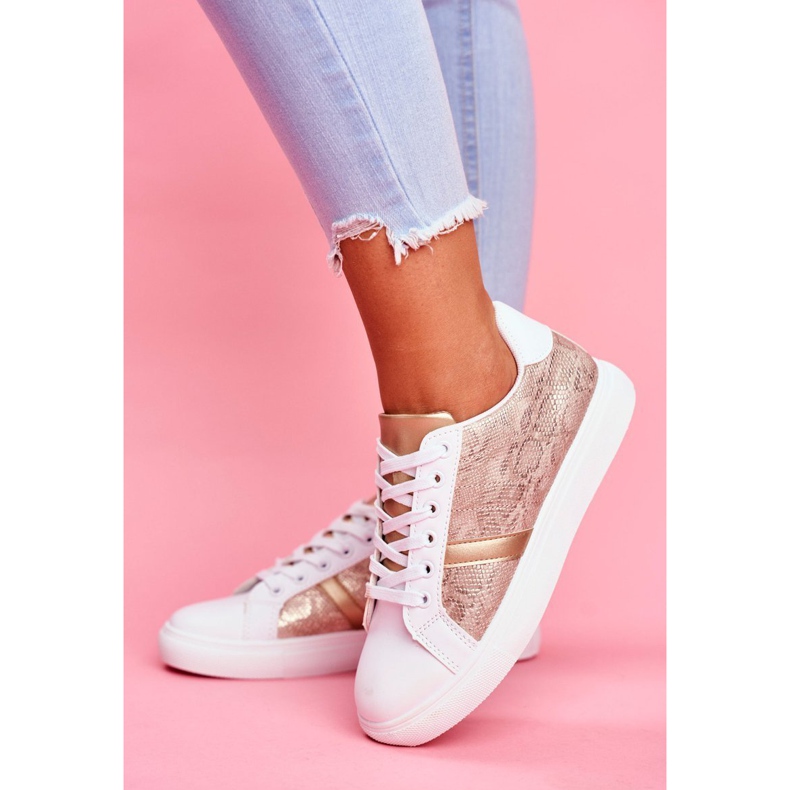 Sapatos esportivos femininos elegantes papoula branca branco 1