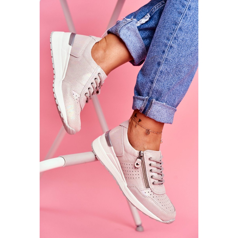 Vinceza Sapatos esportivos femininos, tênis bege FT20-8675 Better Way 2