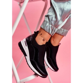 Vinceza Calçados femininos esportivos de couro preto SG20-7769 Junte-se a nós 1