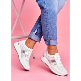 EVE Sapatos esportivos femininos em couro branco 1793 com saudades 2