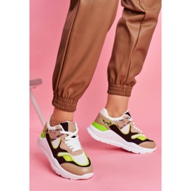 PS1 Tênis feminino esporte tênis branco Freak castanho multicolorido 2