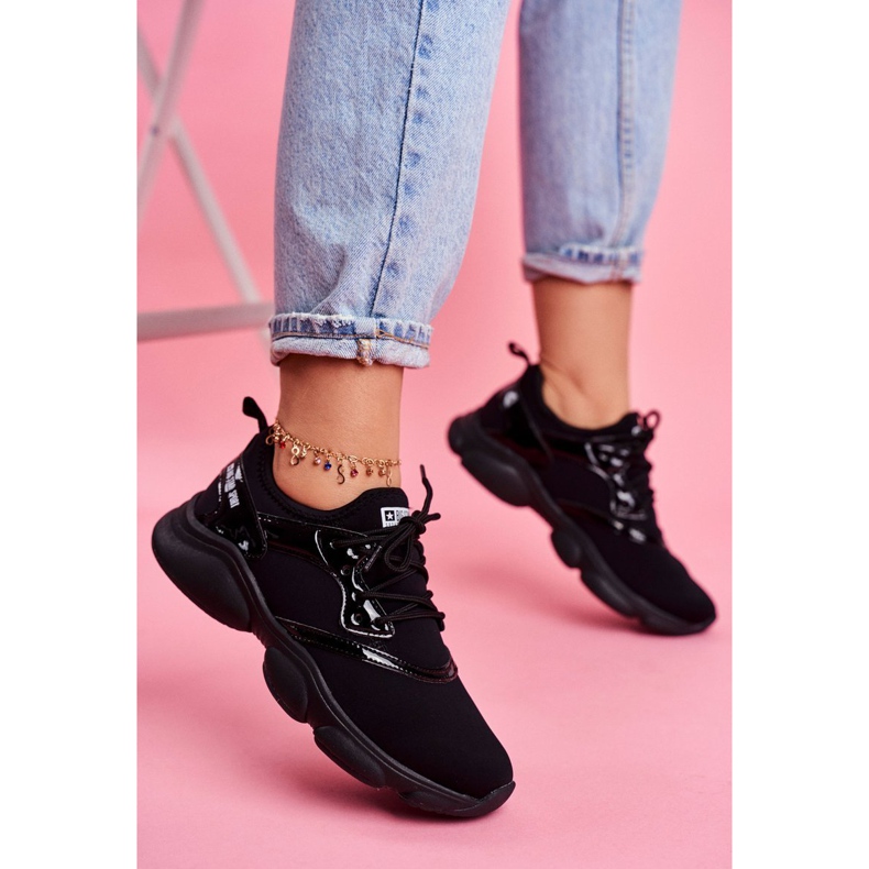 Sapatilhas esportivas femininas Big Star pretas FF274932 preto 1