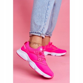 Tênis feminino esportivo Big Star neon rosa FF274931 1