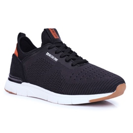 Sapatas esportivas masculinas Big Star pretas FF174163 preto 1