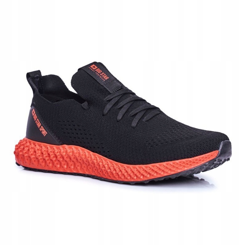 Sapatas esportivas masculinas Big Star pretas FF174234 preto 1