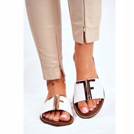 Chinelos Elegantes Femininos Branco Nicole Dilmah 1