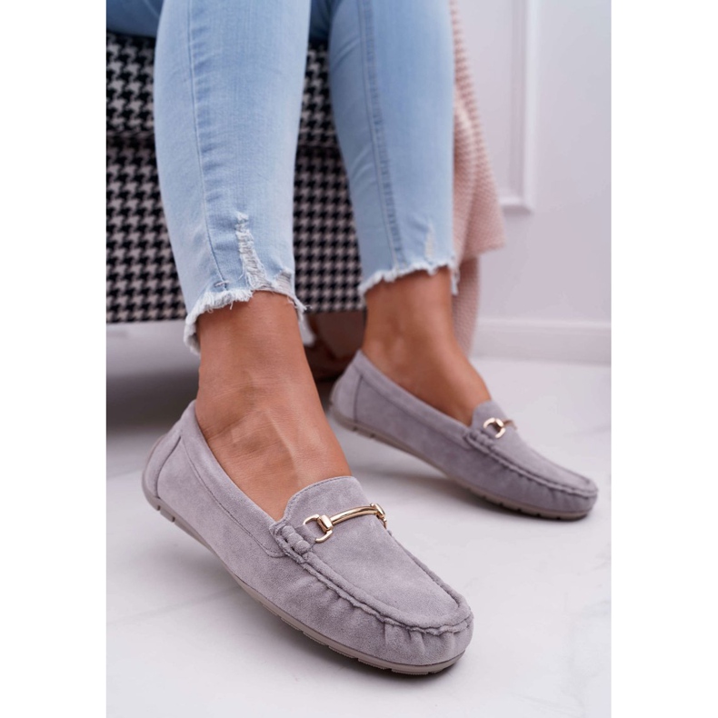 SEA Mocassim cinza camurça Sonnero feminino 1