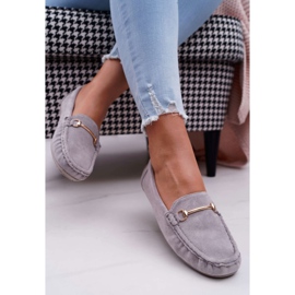 SEA Mocassim cinza camurça Sonnero feminino 2