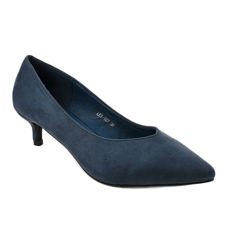 Bombas azuis em um salto LEI-167 azul 1