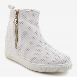 Botas de tornozelo de tênis branco A03 1