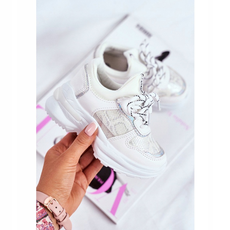 FRROCK Calçado desportivo infantil White Snake Matylda branco 2