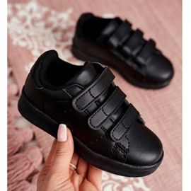 FRROCK Calçado desportivo infantil juvenil Fifi preto com velcro 1