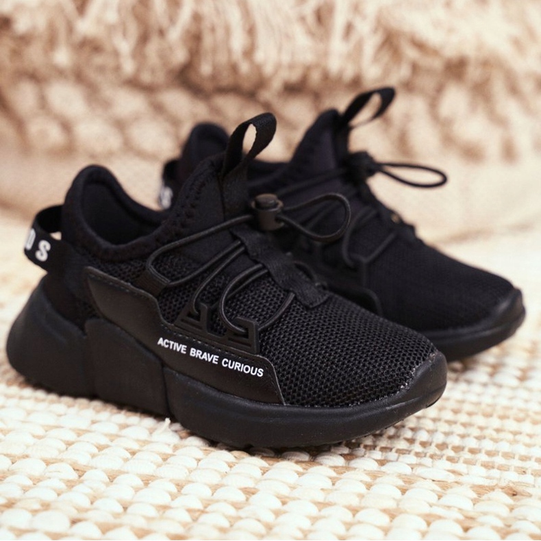 Calçados Esportivos Infantis Juventude Negra ABCKIDS B012210073 preto 2