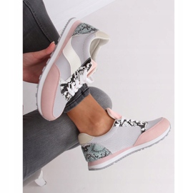 Calçados esportivos femininos BL203 cinza multicolorido 1