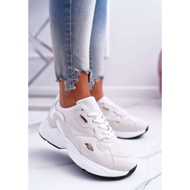 FRJ Calçados Esportivos Femininos Branco Bege Szantal castanho 1