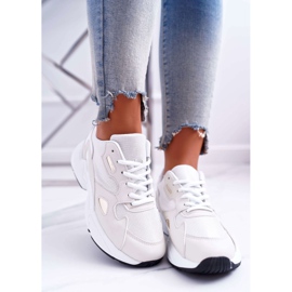 FRJ Calçados Esportivos Femininos Branco Bege Szantal marrom 2