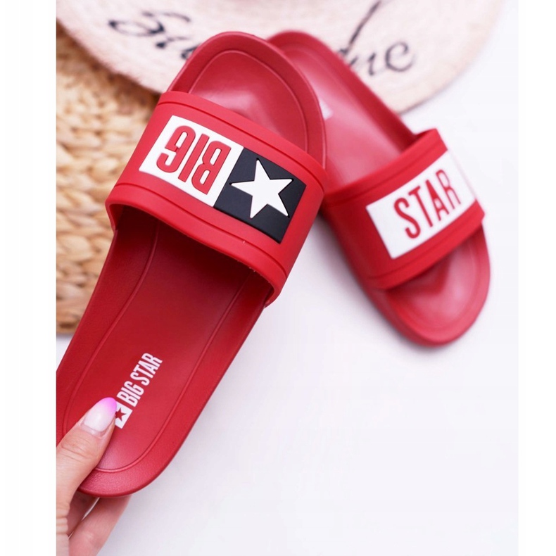 Chinelos femininos Big Star Red DD274A267 vermelho 1