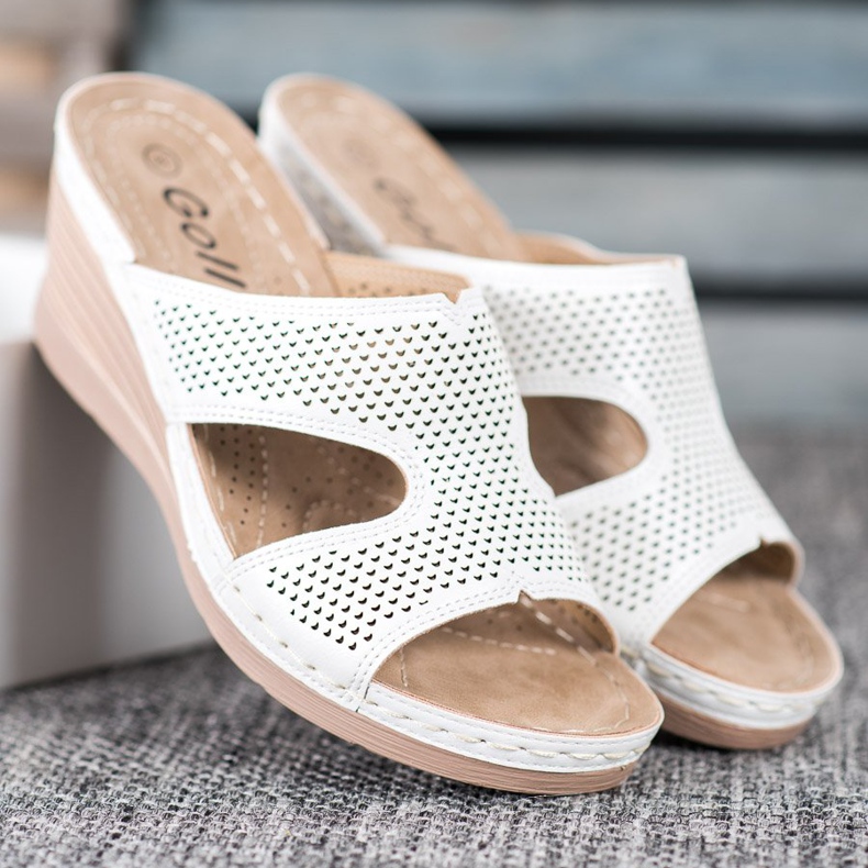 GOLL Chinelos Light Wedge branco 2