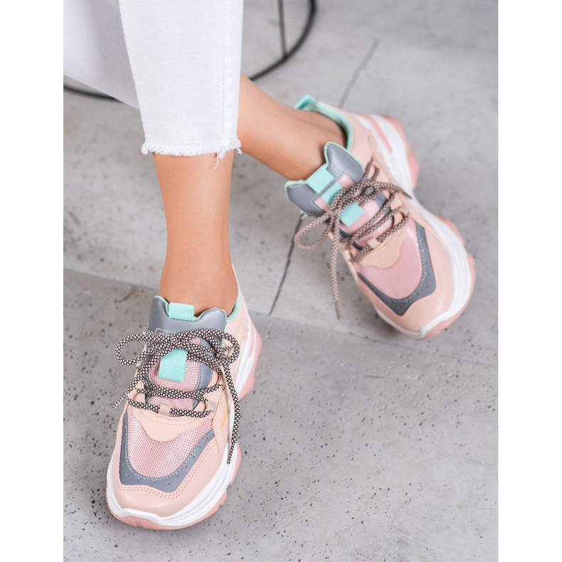 Small Swan Tênis esportivos rosa 1